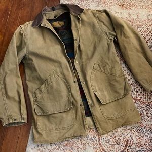 Woolrich Canvas Southwest Wool-Lined Barn Coat